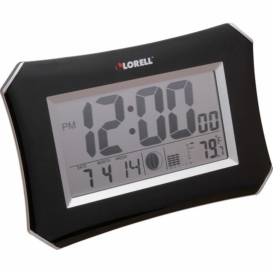 Lorell LCD Wall/Alarm Clock (60998)