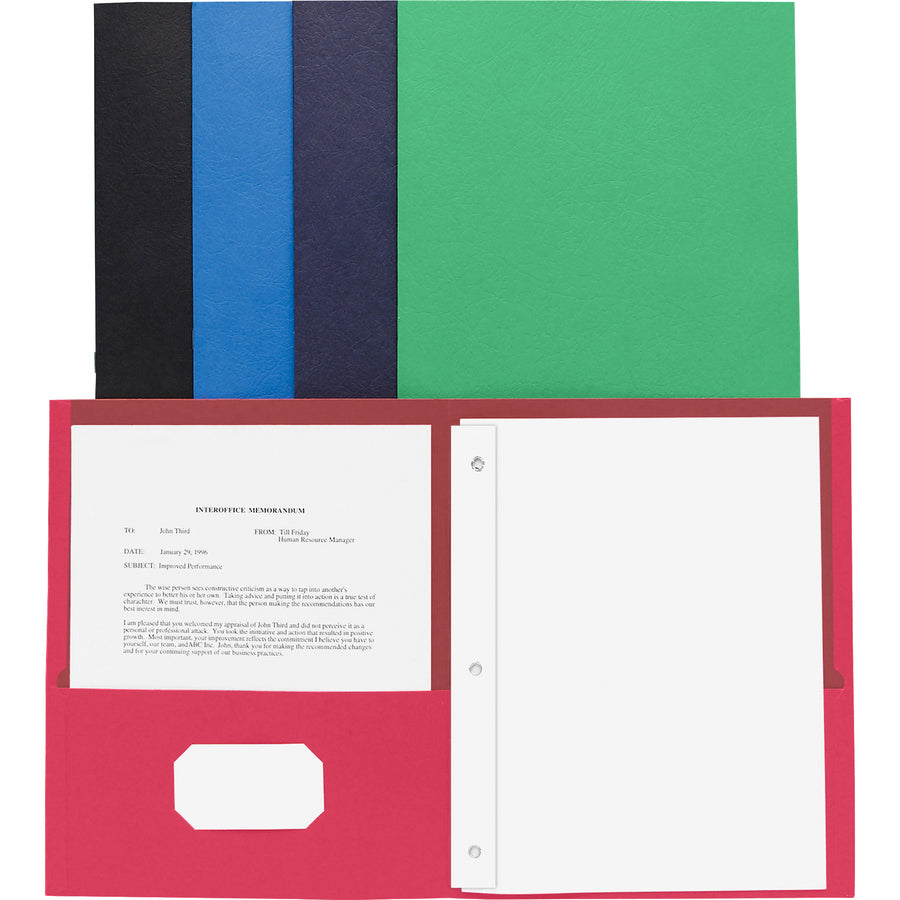 Business Source Letter Recycled Pocket Folder (78531)