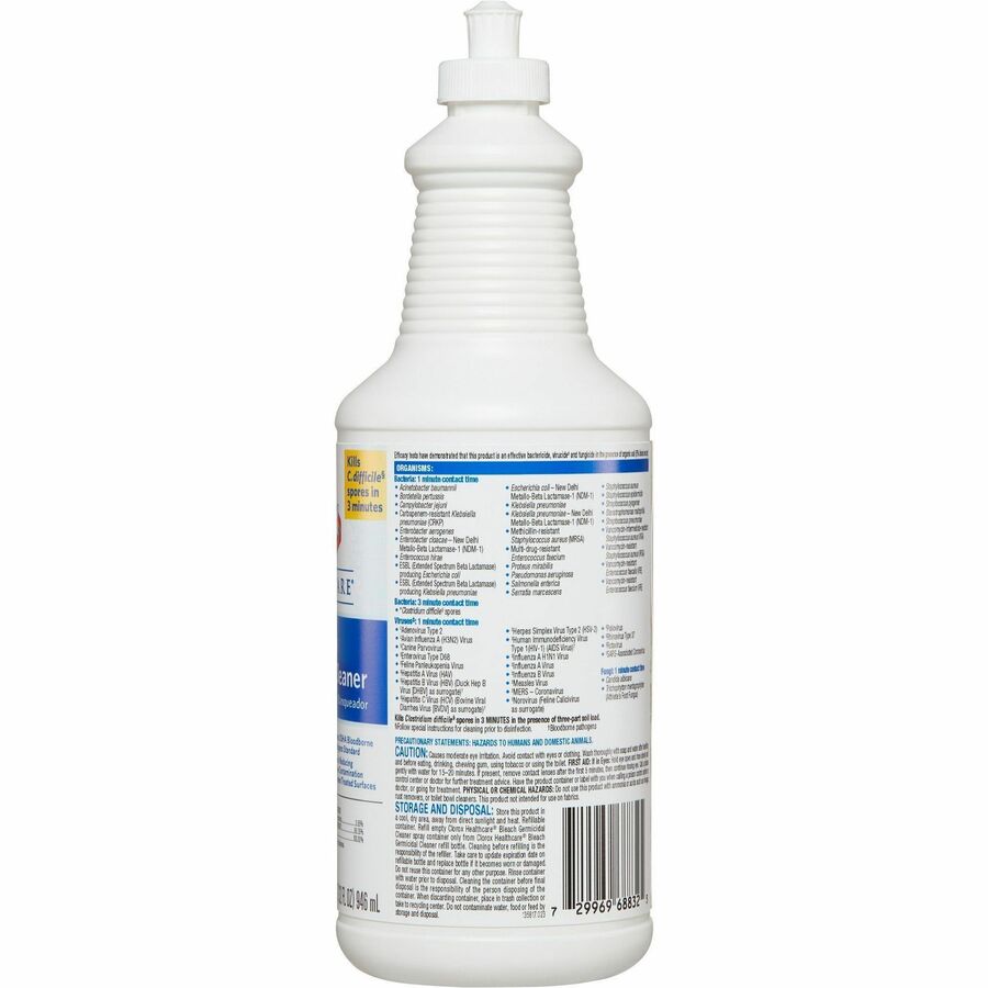 Clorox Healthcare Pull-Top Bleach Germicidal Cleaner (68832)