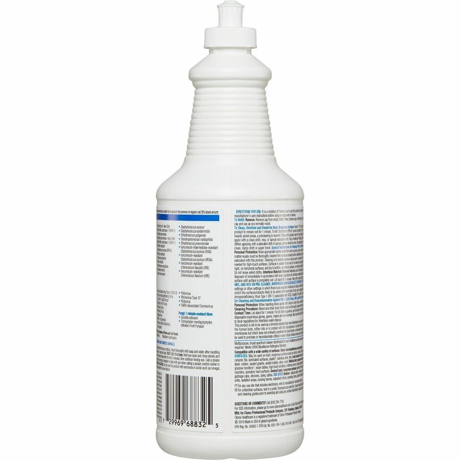 Clorox Healthcare Pull-Top Bleach Germicidal Cleaner (68832)
