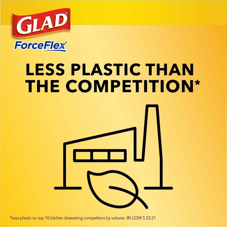 Glad ForceFlex Tall Kitchen Drawstring Trash Bags (78361)