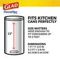 Glad ForceFlex Tall Kitchen Drawstring Trash Bags (78361)