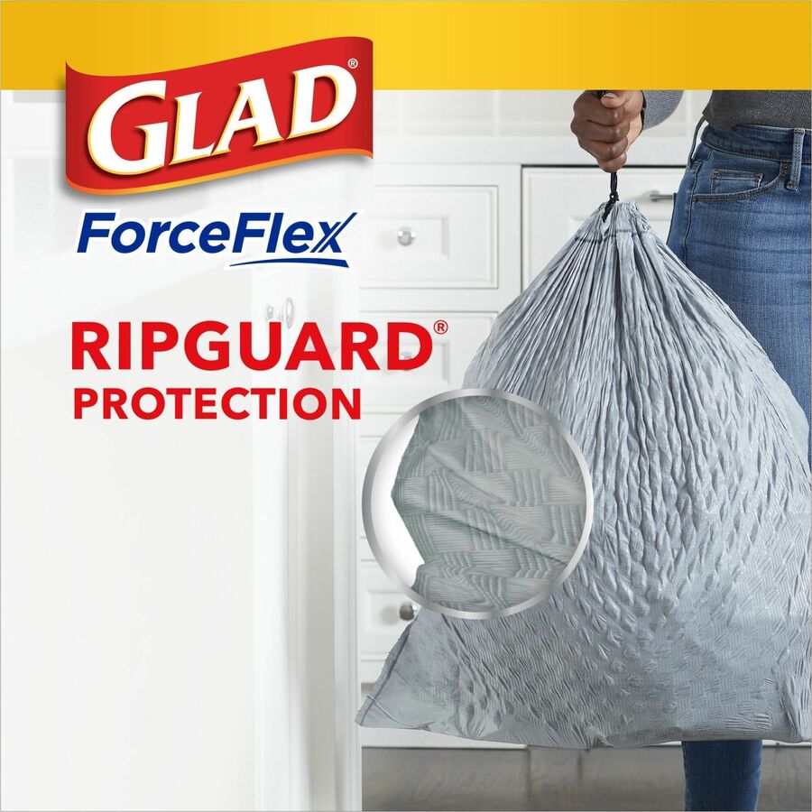 Glad ForceFlex Tall Kitchen Drawstring Trash Bags (78361)