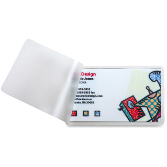 Business Source 5 mil Business Card Laminating Pouches (20861)