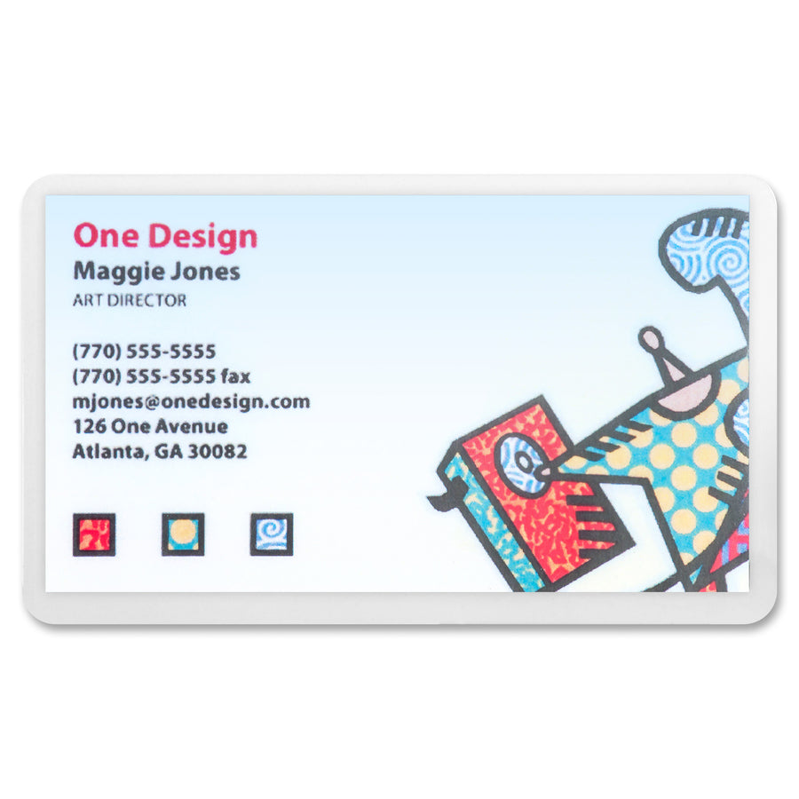 Business Source 5 mil Business Card Laminating Pouches (20861)