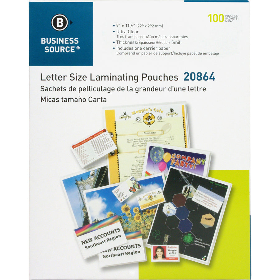 Business Source Laminating Pouches (20864)