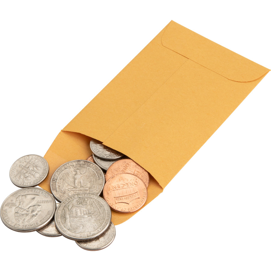 Business Source Small Coin Kraft Envelopes (04440)