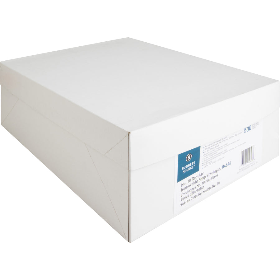 Business Source Plain Peel/Seal Business Envelopes (04646)