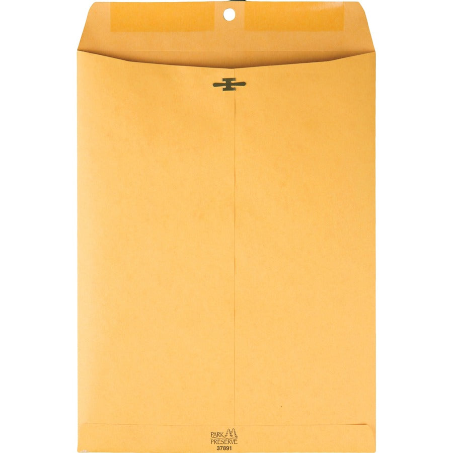 Quality Park 9 x 12 High Bulk Clasp Envelopes with Deeply Gummed Flaps (37891)