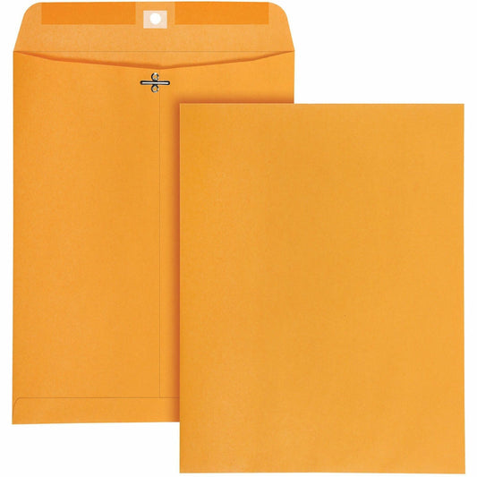 Quality Park 10 x 13 High Bulk Clasp Envelopes with Deeply Gummed Flaps (37892)