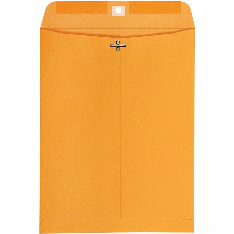 Quality Park 10 x 13 High Bulk Clasp Envelopes with Deeply Gummed Flaps (37892)