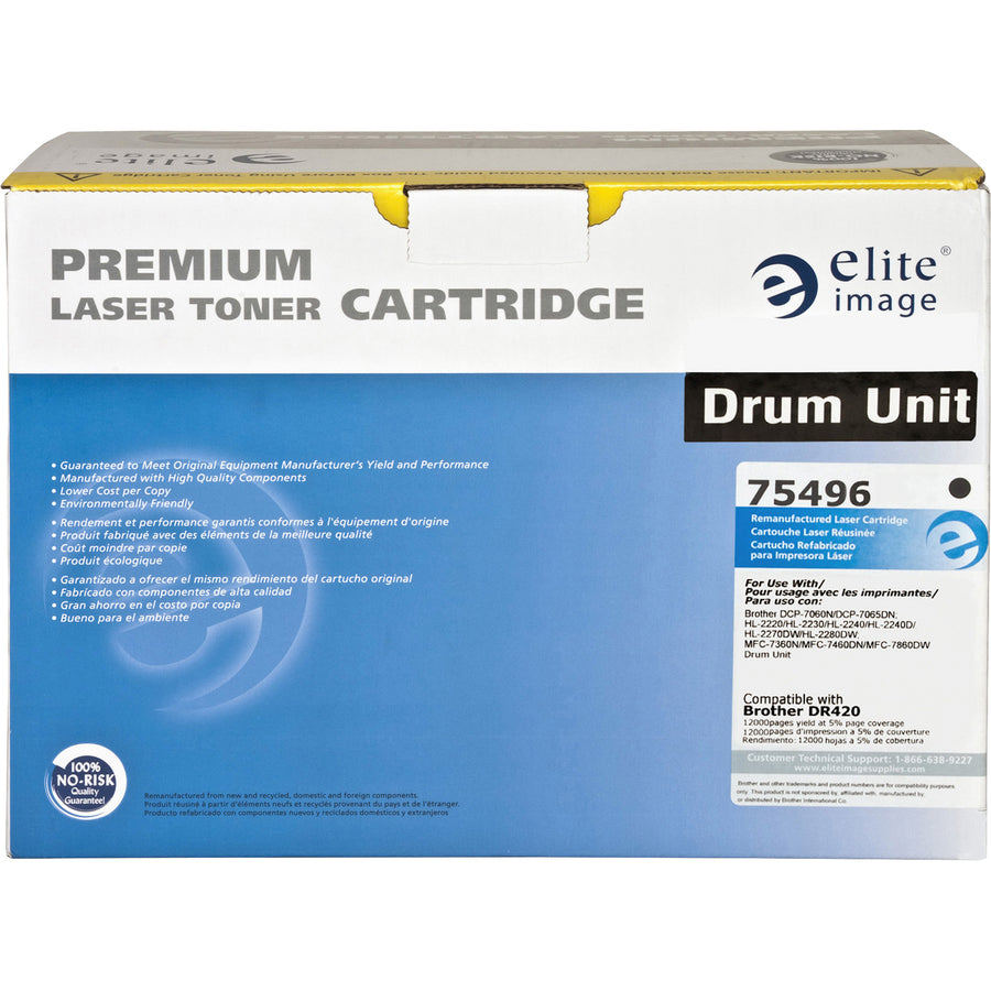 Elite Image Remanufactured Drum Cartridge Alternative For Brother DR420 (75496)