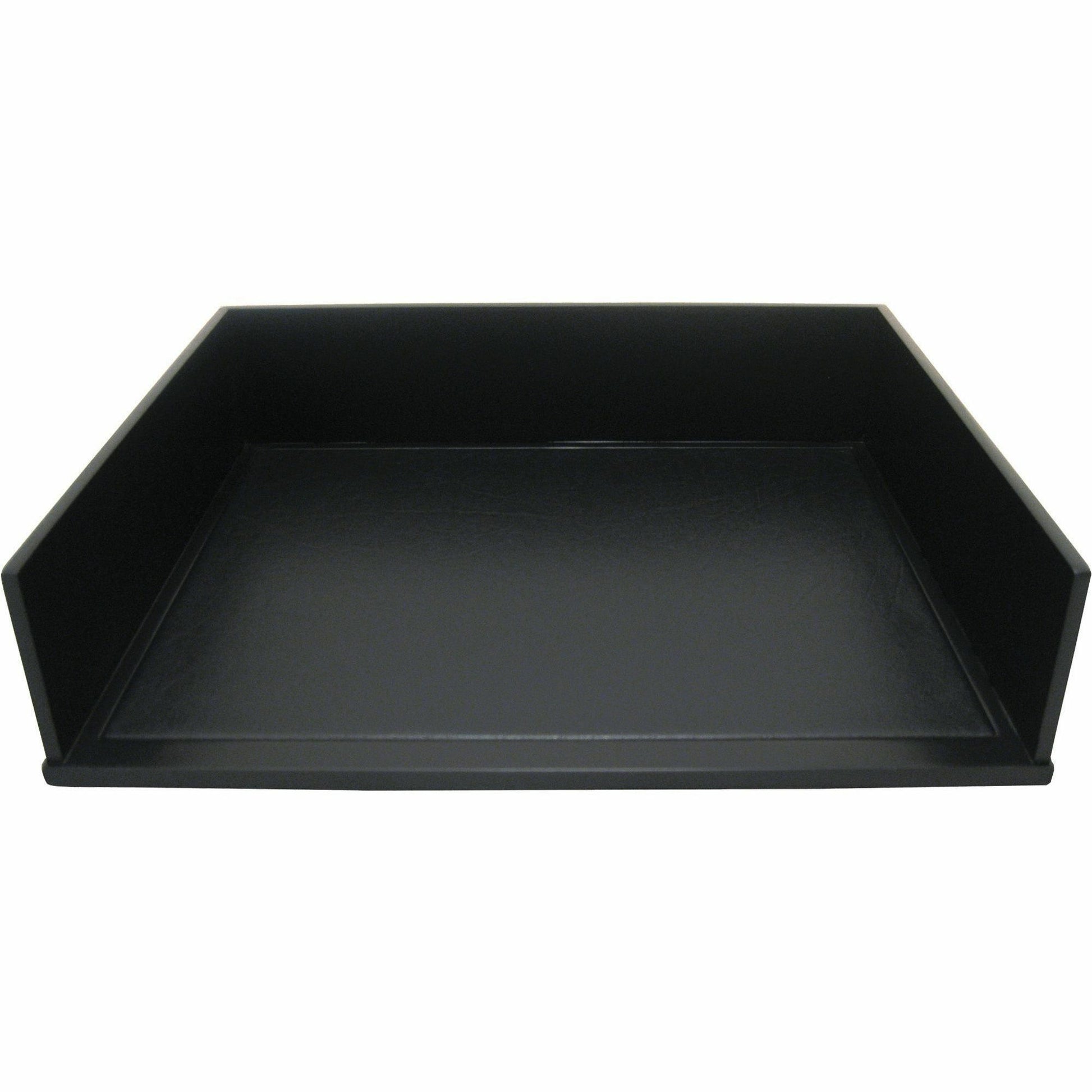 Victor 1154-5 Midnight Black Stacking Letter Tray