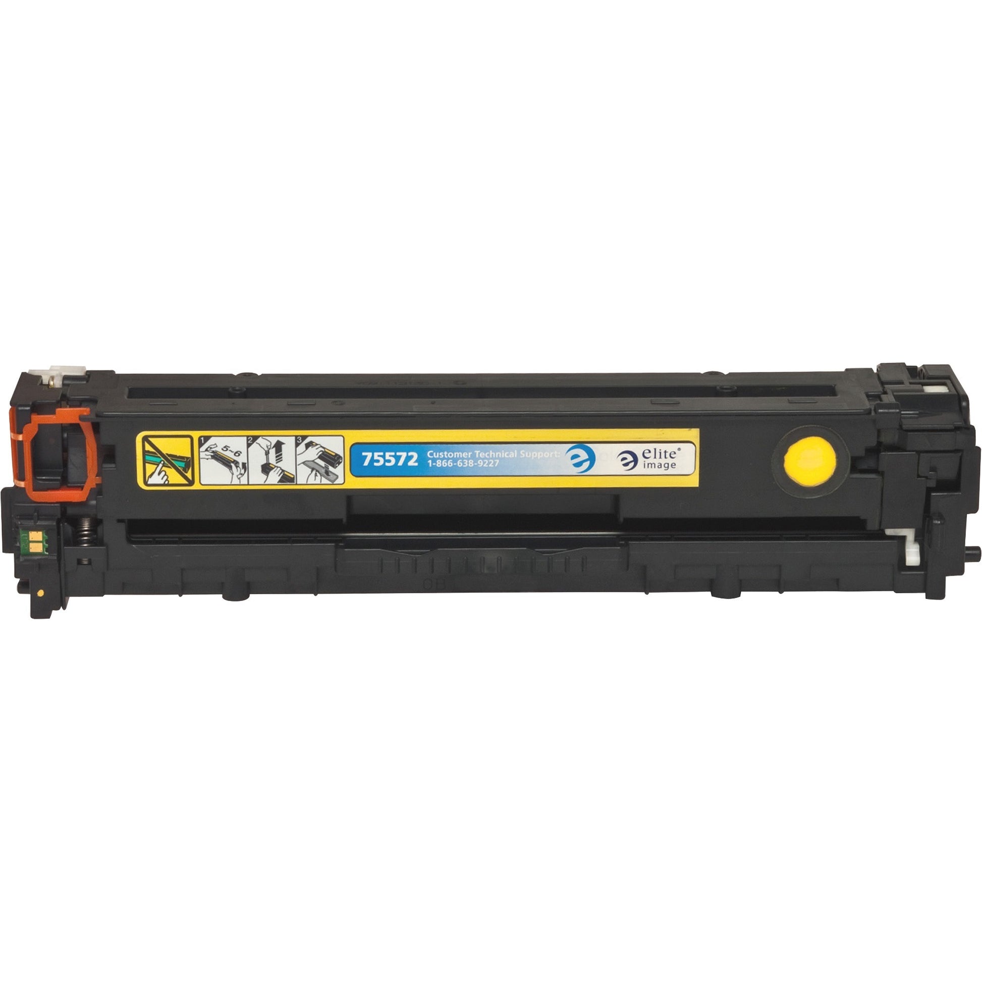 Elite Image Remanufactured Laser Toner Cartridge - Alternative for HP 128A (CE322A) - Yellow - 1 Each (75572)