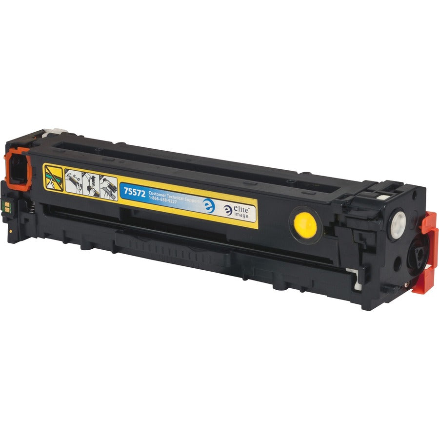 Elite Image Remanufactured Laser Toner Cartridge - Alternative for HP 128A (CE322A) - Yellow - 1 Each (75572)
