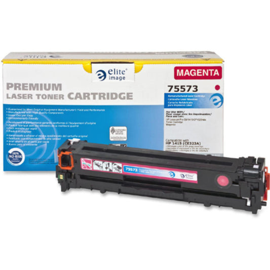 Elite Image Remanufactured Laser Toner Cartridge - Alternative for HP 128A (CE323A) - Magenta - 1 Each (75573)