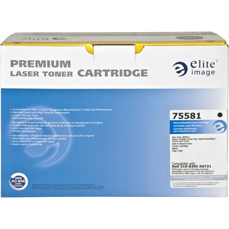 Elite Image Remanufactured High Yield Laser Toner Cartridge - Alternative for Dell 310-8395 - Black - 1 Each (75581)
