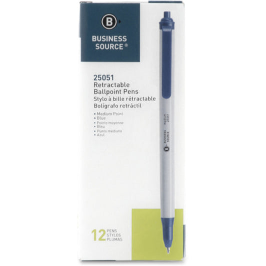 Business Source Retractable Ballpoint Pens (25051)