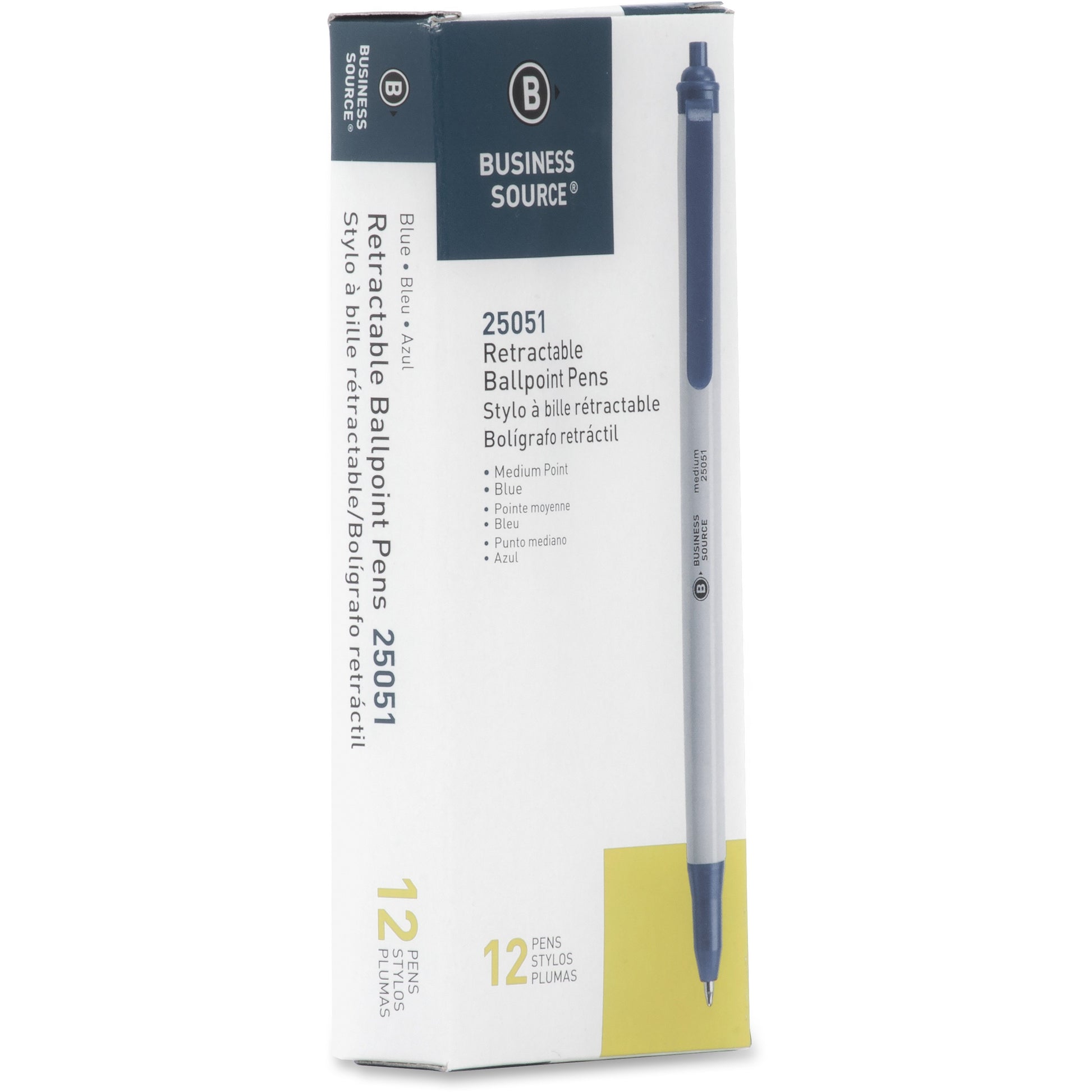 Business Source Retractable Ballpoint Pens (25051)