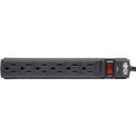 Tripp Lite by Eaton Protect It! 6-Outlet Surge Protector, 6 ft. Cord, 360 Joules, Diagnostic LED, Black Housing (TLP6B)