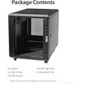StarTech 12u 29in Knock-down Server Rack Cabinet (RK1236BKF)