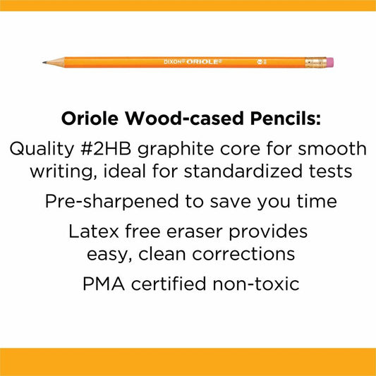 Dixon Oriole HB No. 2 Pencils (12866)