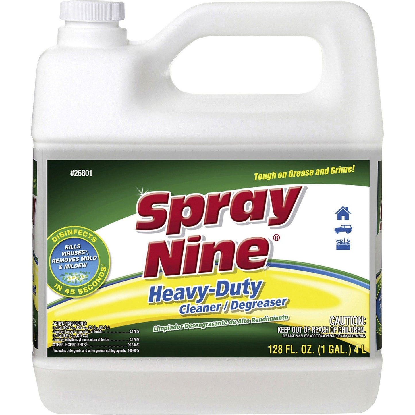 Spray Nine Heavy-Duty Cleaner/Degreaser w/Disinfectant (26801)