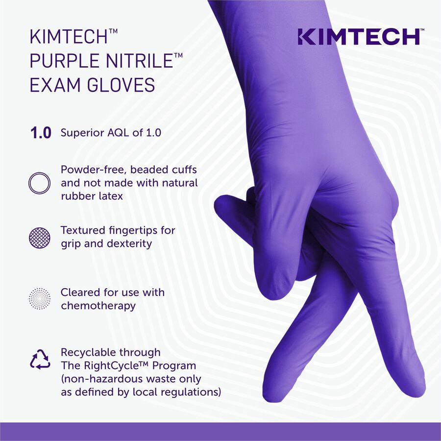 KIMTECH Purple Nitrile Exam Gloves (55084)