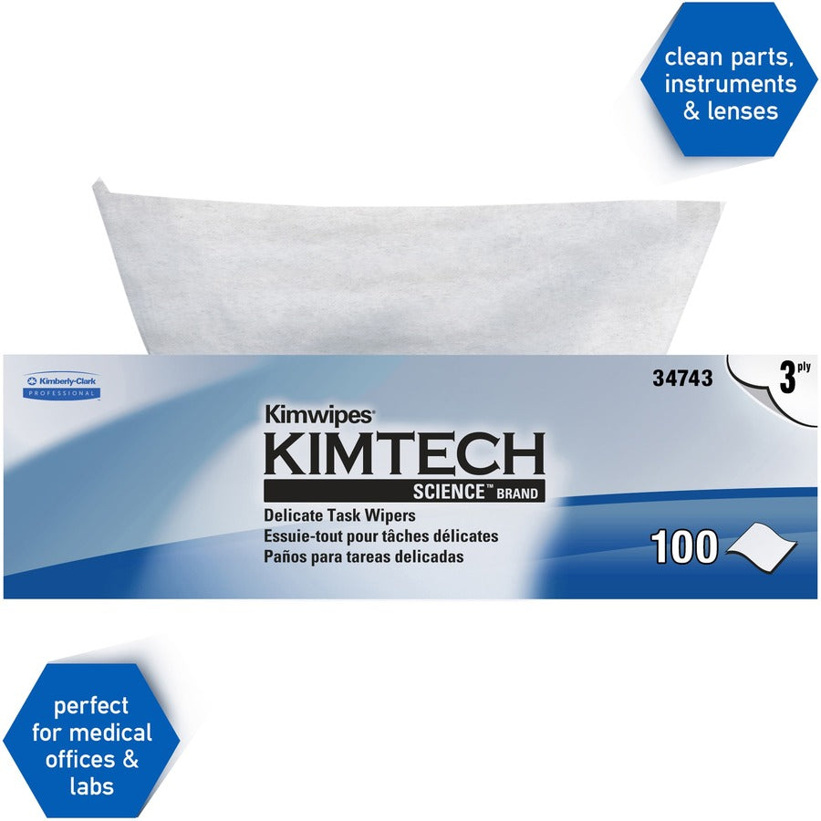 KIMTECH Delicate Task Wipers - Pop-Up Box (34743)