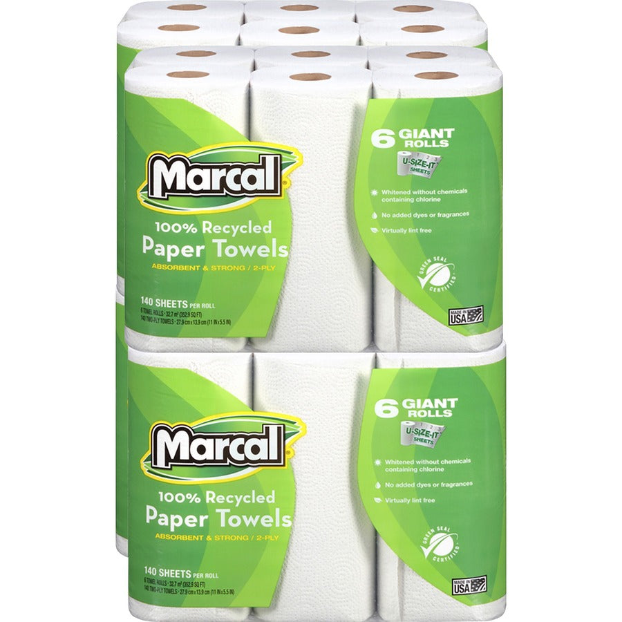 Marcal 100% Recycled Giant Roll Paper Towels (6181)