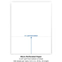 PrintWorks Professional Pre-Perforated Paper for Invoices, Statements, Gift Certificates & More (04124)