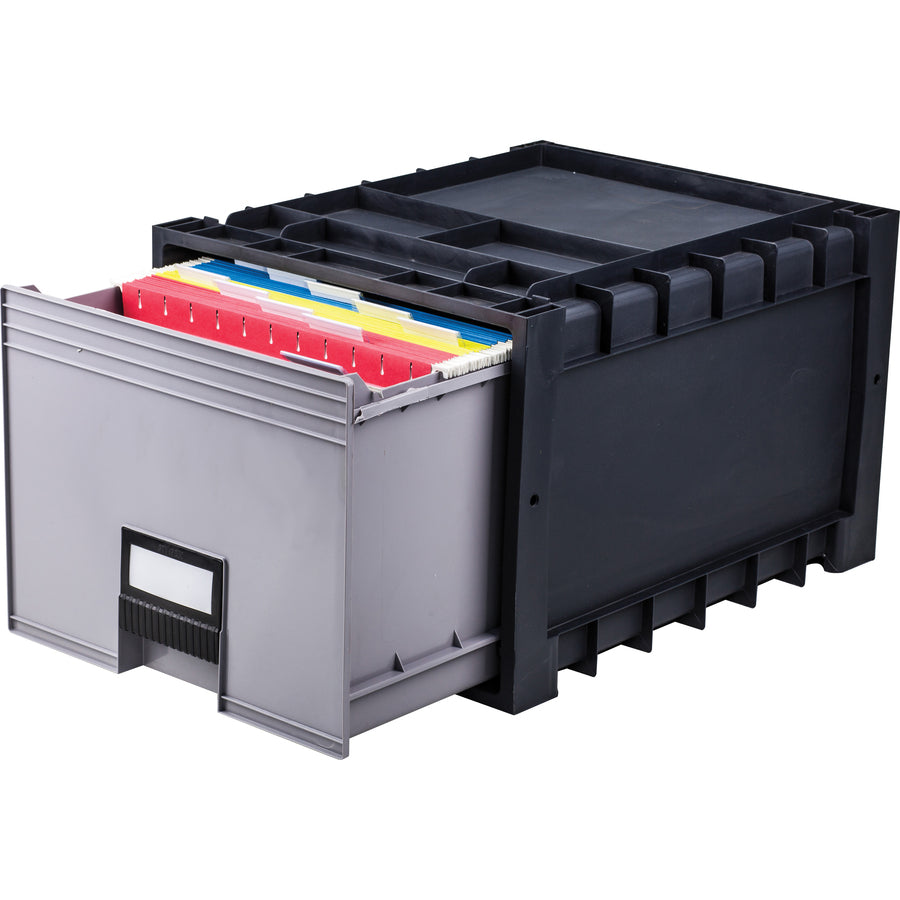 Storex Black/Gray Heavy-duty Archive Drawer (61178U01C)