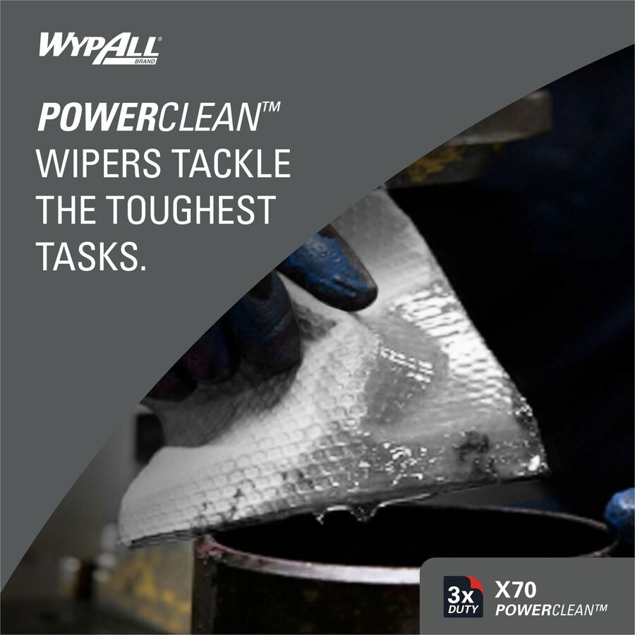 Wypall PowerClean X70 Medium Duty Cloths - Pop-Up Box (41455)