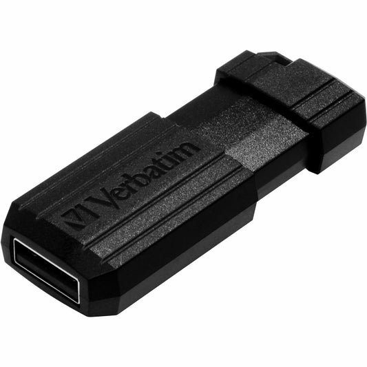 Microban Verbatim 16GB Pinstripe USB Flash Drive - Black (49063)