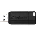Microban Verbatim 16GB Pinstripe USB Flash Drive - Black (49063)