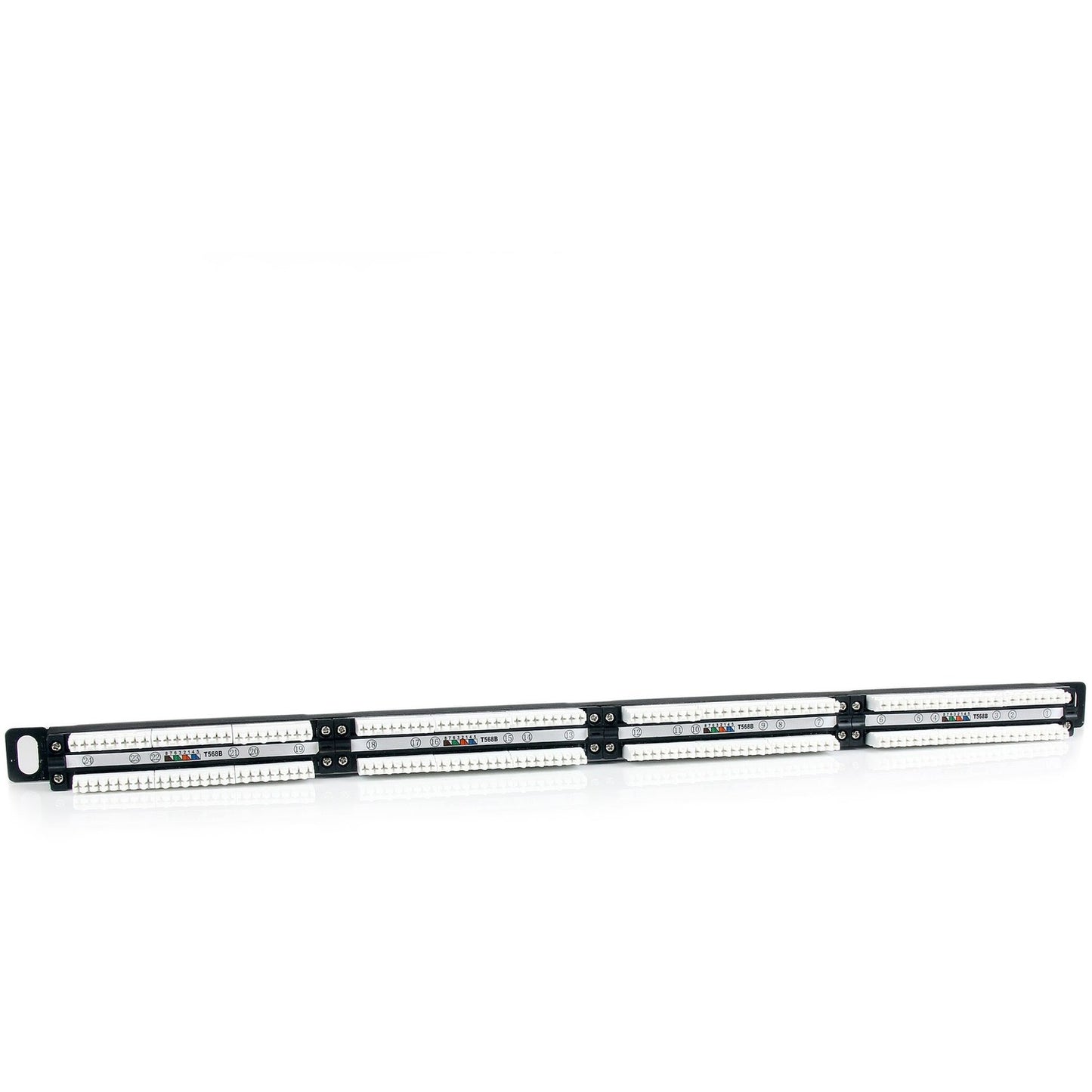 StarTech 24 Port 0.5u Rackmount Cat5e Patch Panel (PANELHU24)