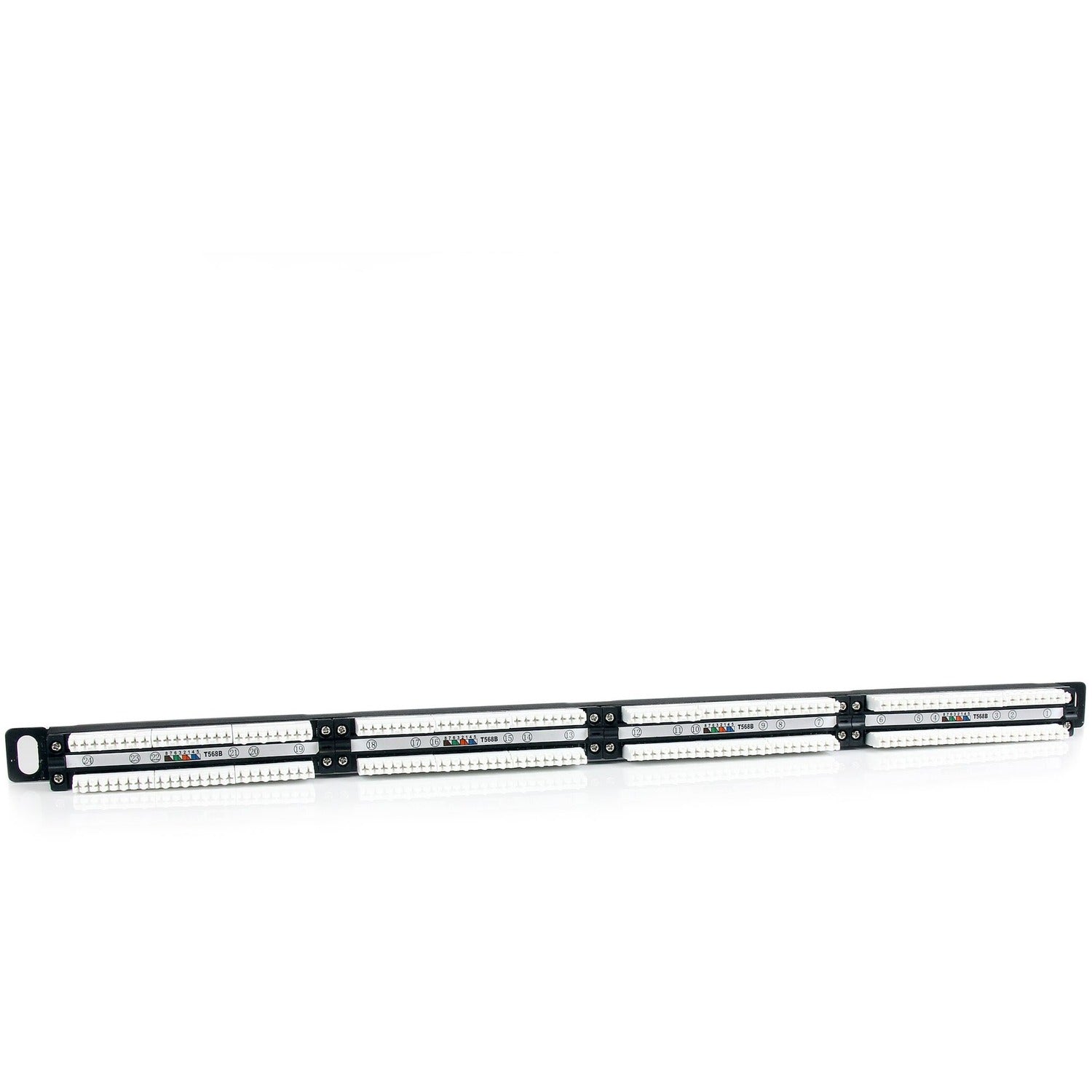 StarTech 24 Port 0.5u Rackmount Cat5e Patch Panel (PANELHU24)