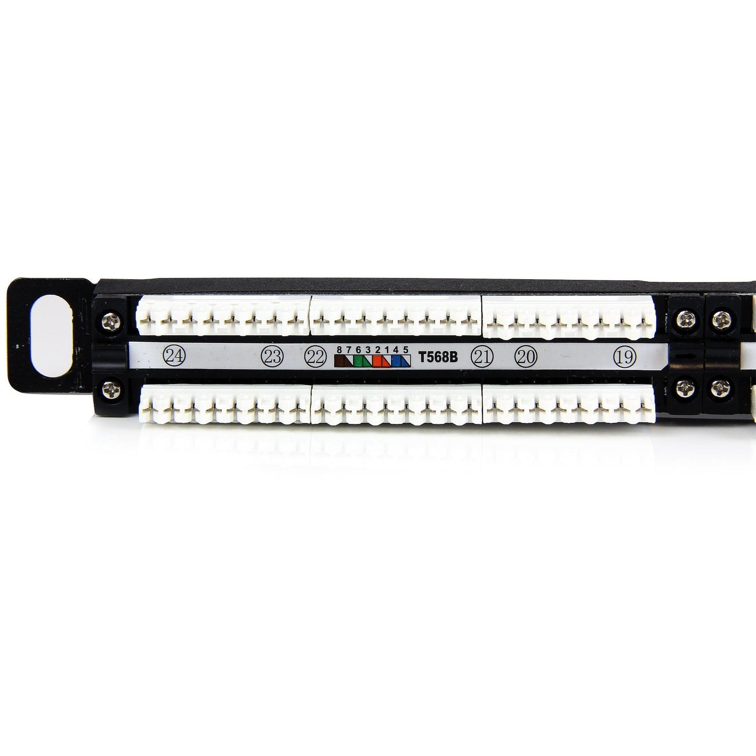 StarTech 24 Port 0.5u Rackmount Cat5e Patch Panel (PANELHU24)