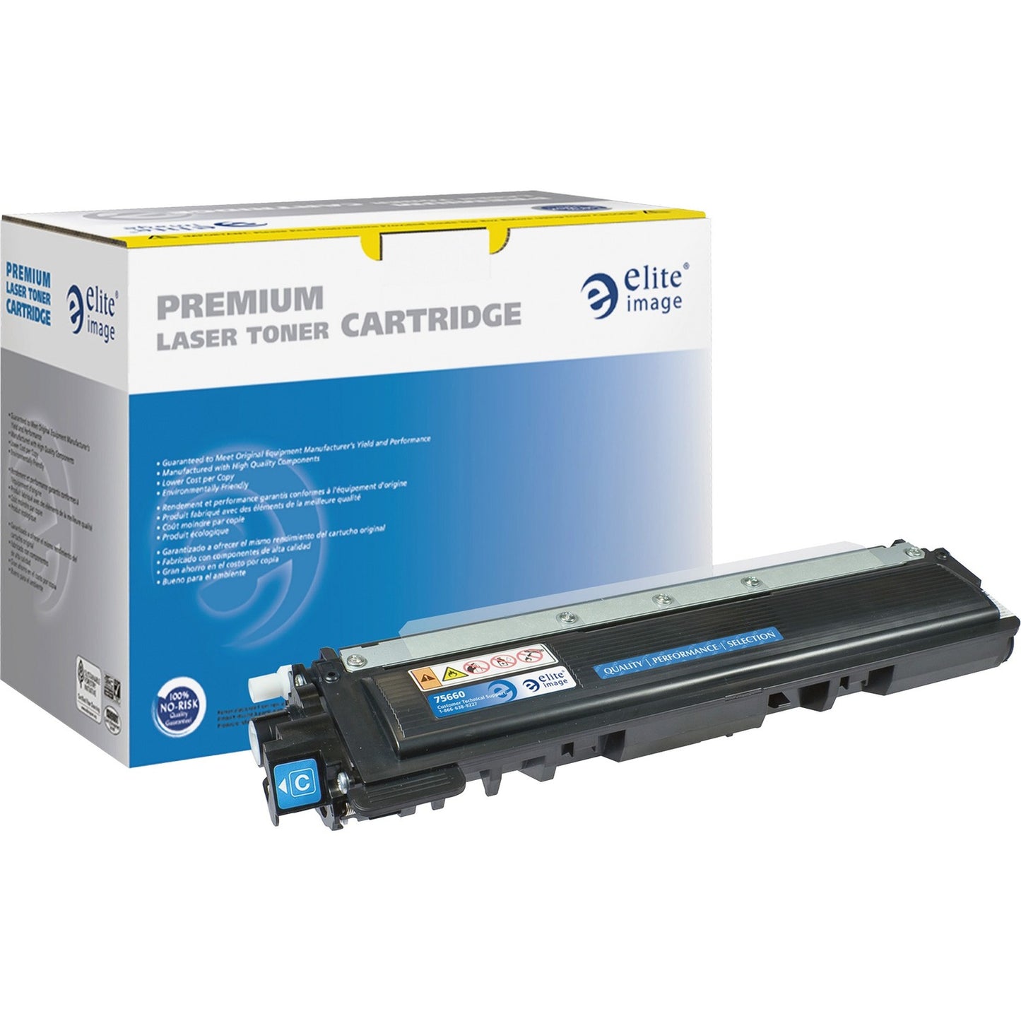 Elite Image Remanufactured Toner Cartridge - Alternative for Brother (TN210C) (75660)