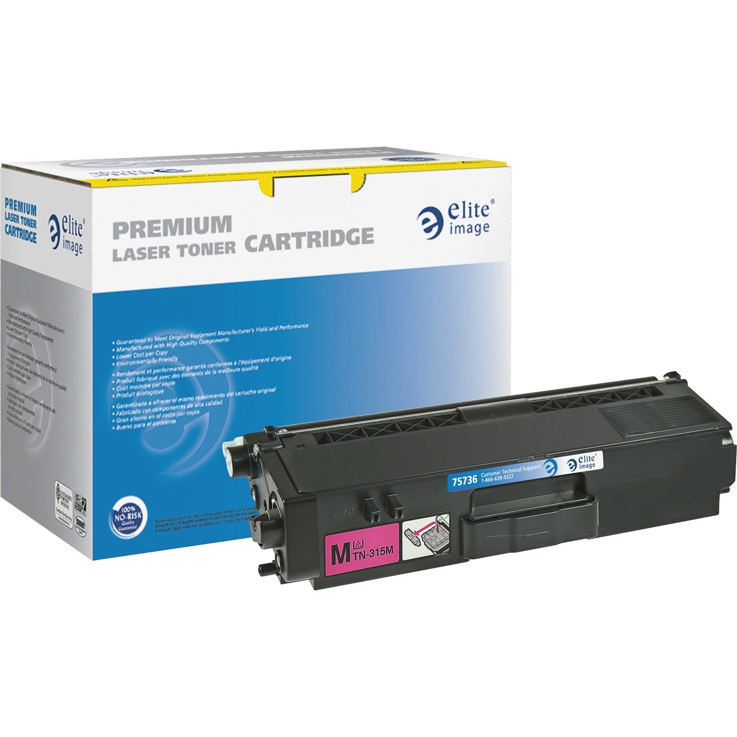 Elite Image Remanufactured High Yield Laser Toner Cartridge - Alternative for Brother TN315 - Magenta - 1 Each (75736)