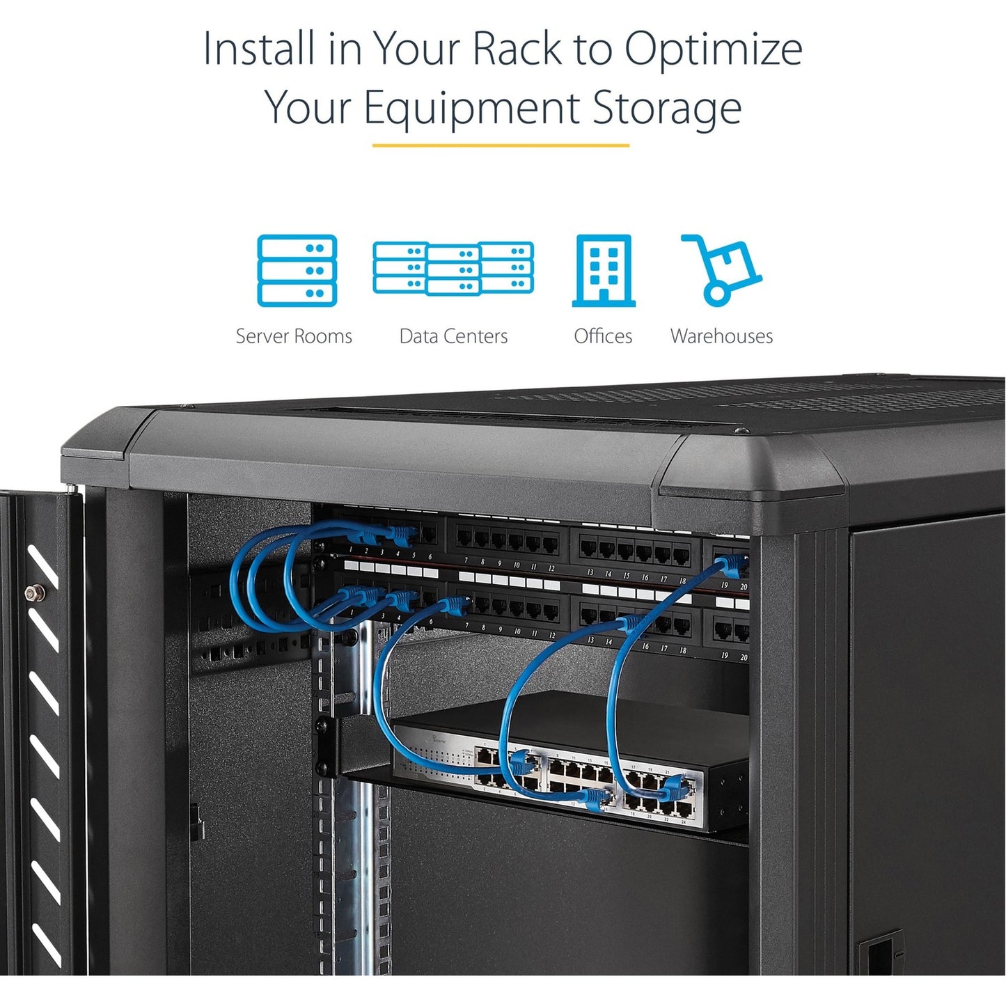 StarTech 2u Fixed Sever Rack Mount Shelf (CABSHELFHD)
