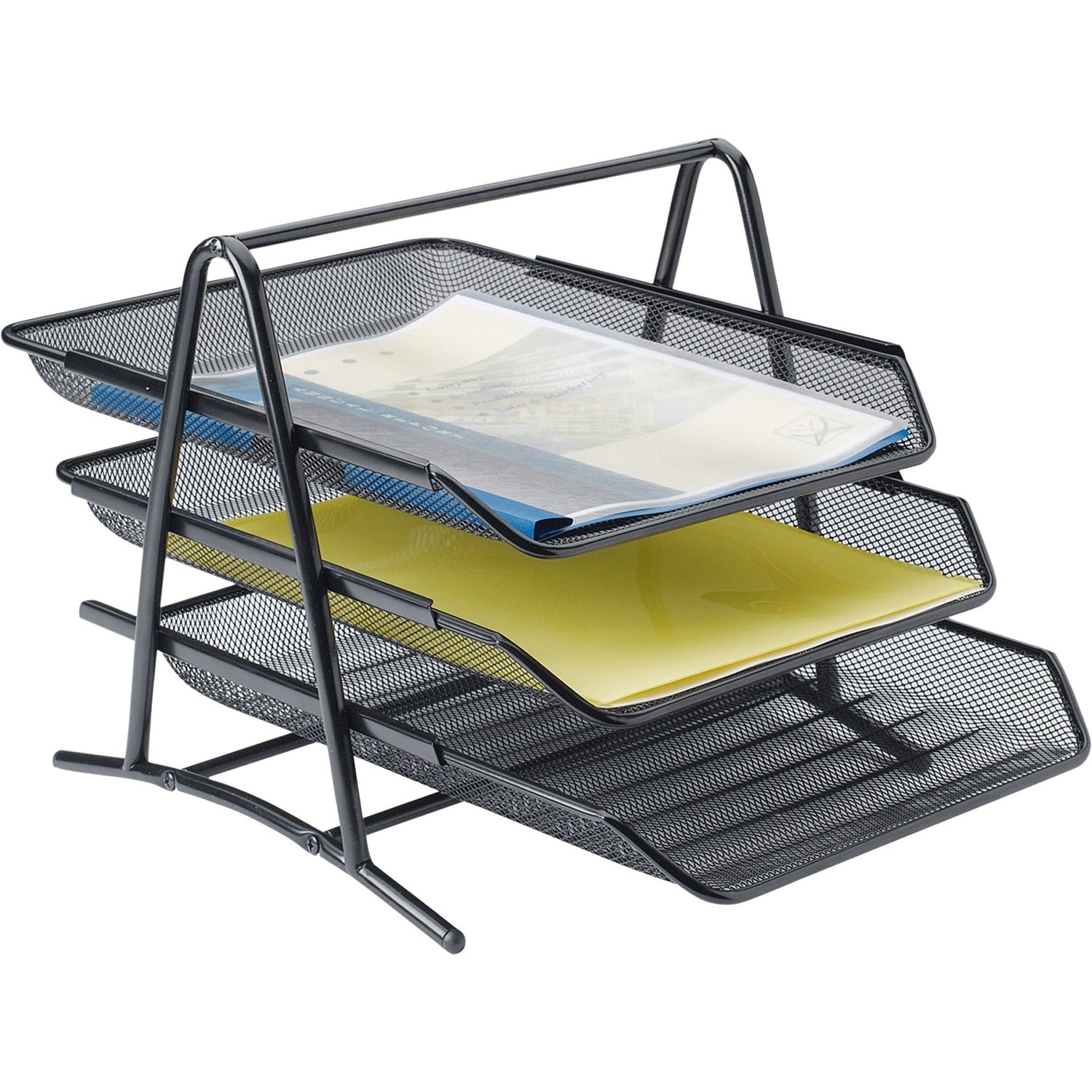 Lorell Mesh 3-Tier Mesh Document Tray (90206)