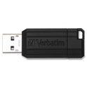 Microban 64GB PinStripe USB Flash Drive - Black (49065)