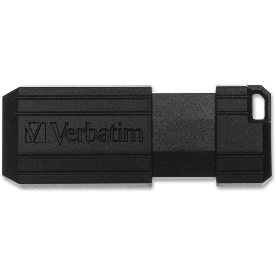 Microban 64GB PinStripe USB Flash Drive - Black (49065)
