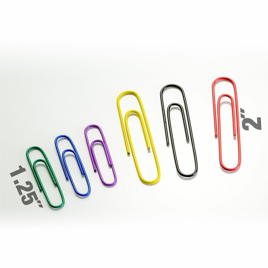 Officemate Coated Paper Clips, 450/Pack (97227)