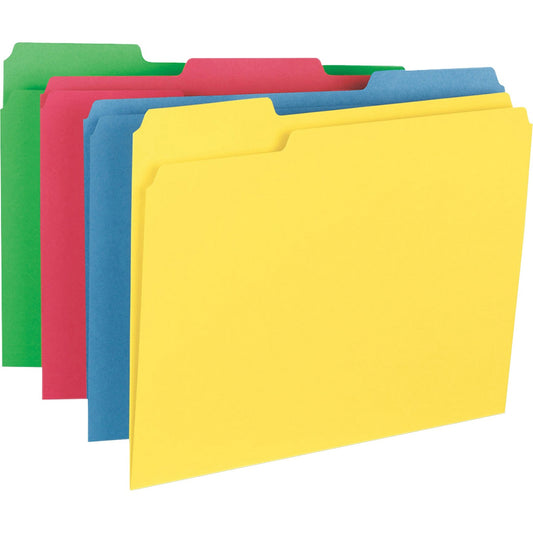 Business Source 1/3 Tab Cut Letter Recycled Top Tab File Folder (16517)