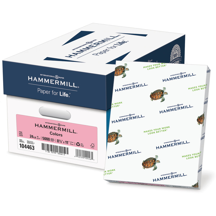 Hammermill Colors Recycled Copy Paper - Pink (104463)