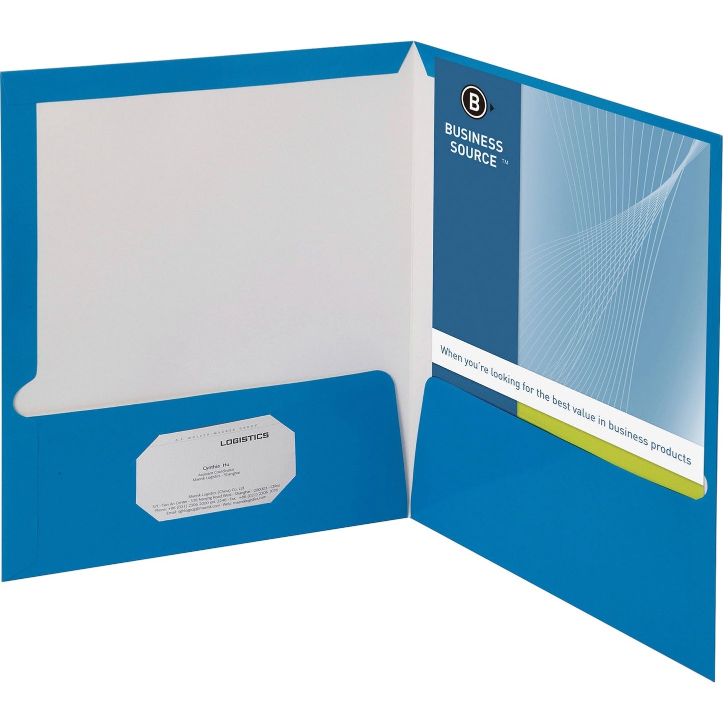 Business Source Letter Pocket Folder (44423)