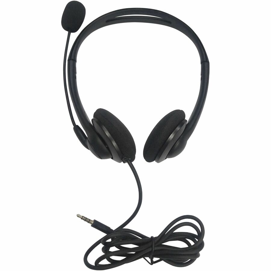 Compucessory Lightweight Stereo Headphones with Mic (15154)