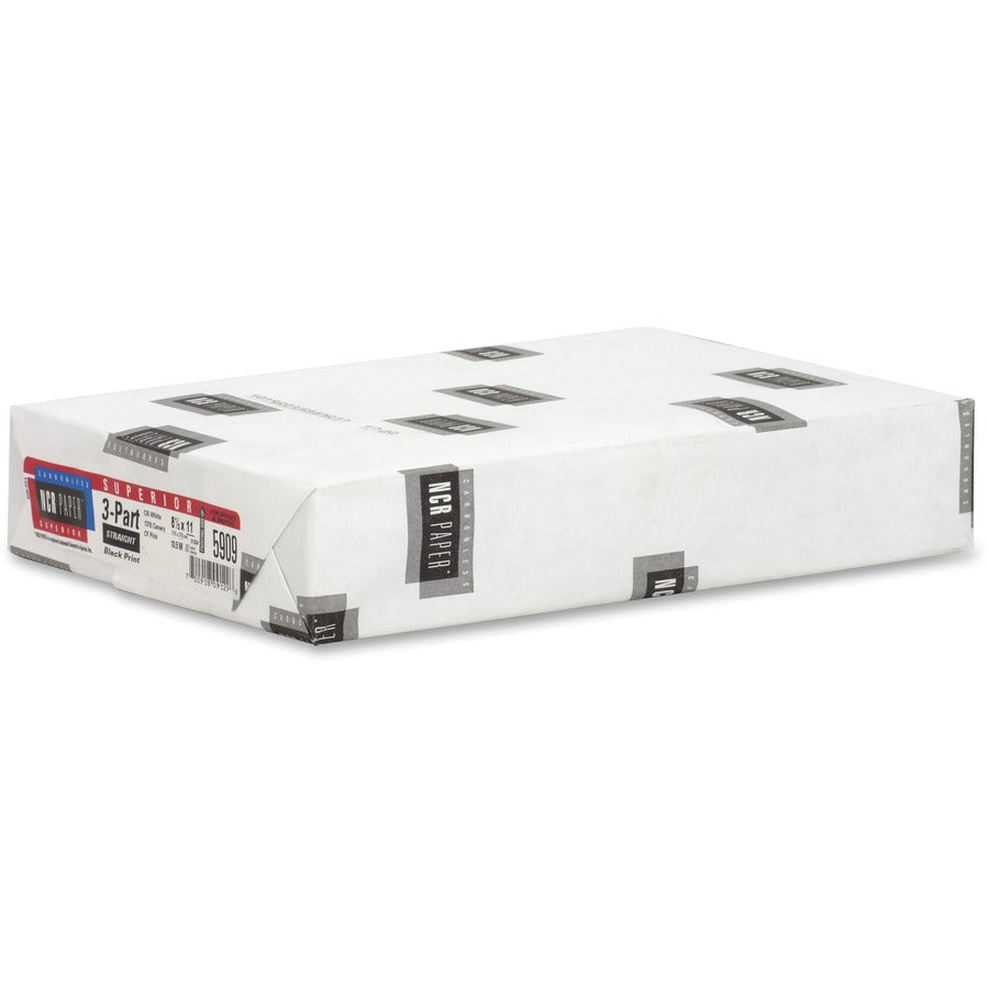 NCR Paper Superior 3-part Straight Carbonless Paper - White (5909)